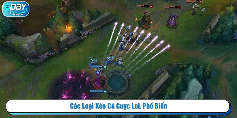 Các loại kèo cược LOL phổ biến