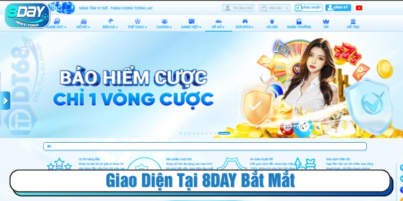 Giao diện được thiết kế bắt mắt, thu hút người chơi