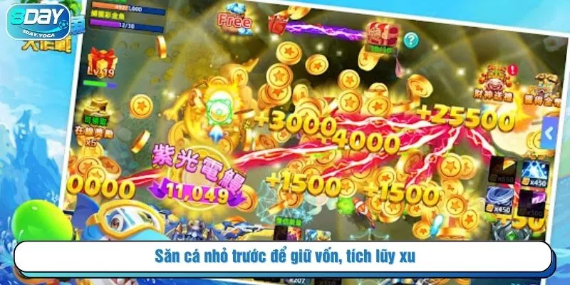 Săn cá nhỏ trước để giữ vốn, tích lũy xu