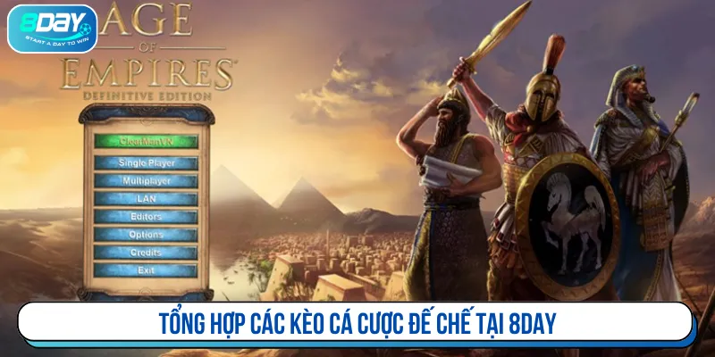 Nhiều hình thức cược đế chế hấp dẫn tại nhà cái 8DAY